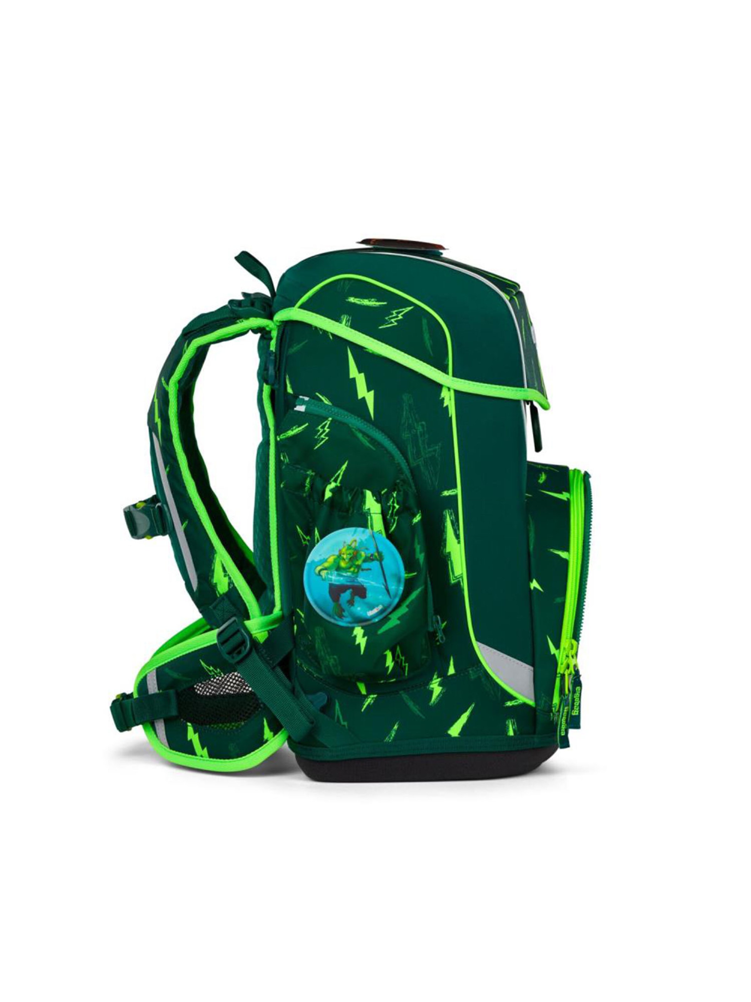 ergobag Backpack 'Cubo Light Schulranzen Set' in Green