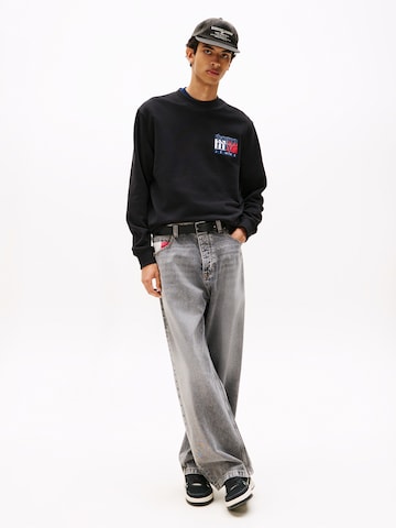 Tommy Jeans Mikina – černá