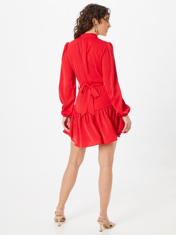 AX Paris Košilové šaty – červená