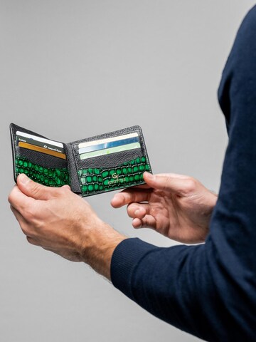 Porte-monnaies 'Croc Prestige' GT Collection en vert