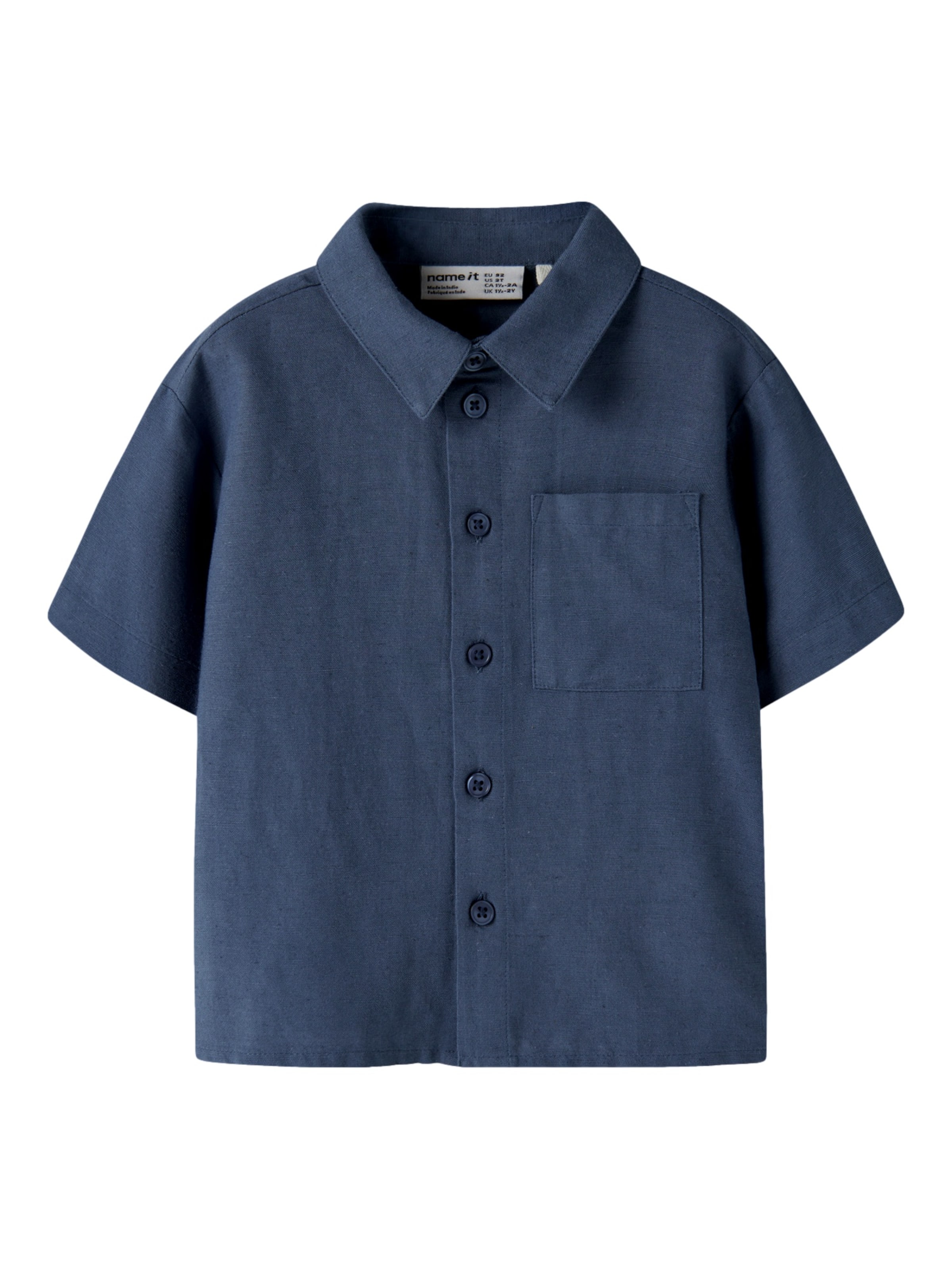 Coupe regular Chemise 'NMMFaher' NAME IT en bleu : devant