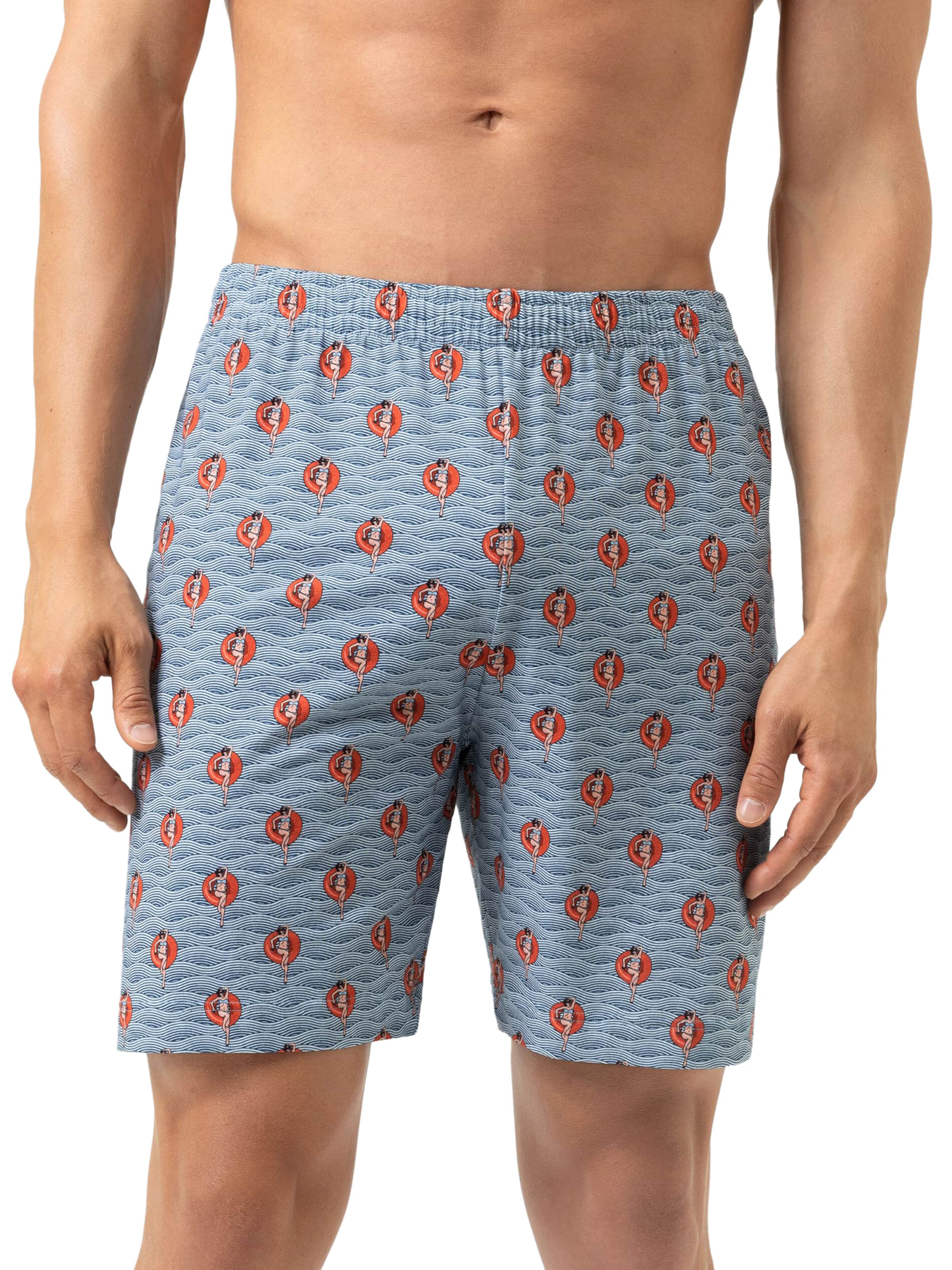 Pantalon de pyjama 'Wave Swing' Mey en bleu : devant