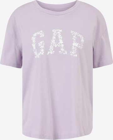 Gap Petite Shirt in Lila: voorkant