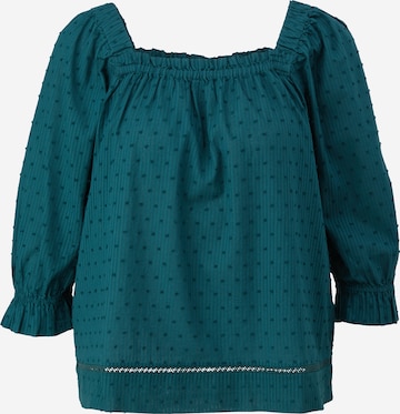 QS Blouse in Groen: voorkant