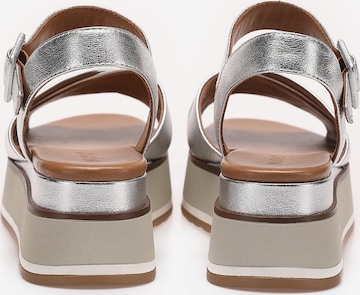 INUOVO Strap Sandals in Silver
