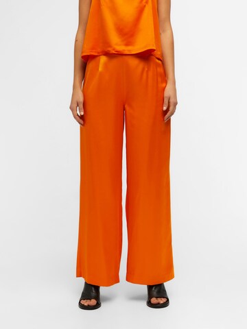 Wide leg Pantaloni 'Hello' di OBJECT in arancione: frontale