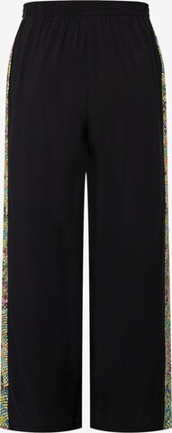 Ulla Popken Wide Leg Hose in Schwarz