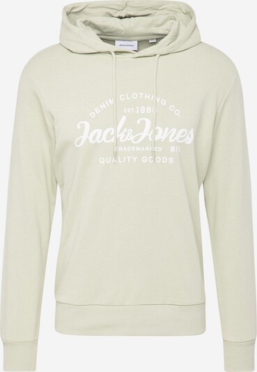 JACK & JONES Sportisks džemperis 'FOREST', krāsa - pasteļzaļš / balts, Preces skats