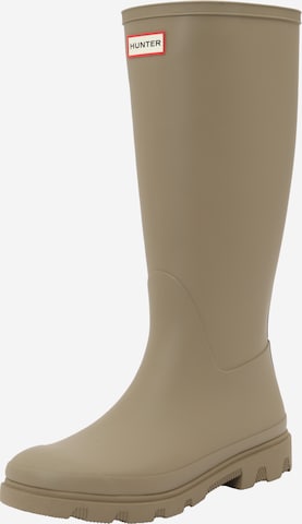 Stivale di gomma di HUNTER in beige: frontale