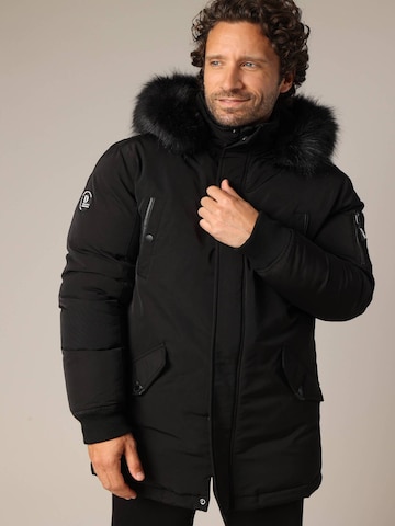 Veste outdoor Deeluxe en noir : devant