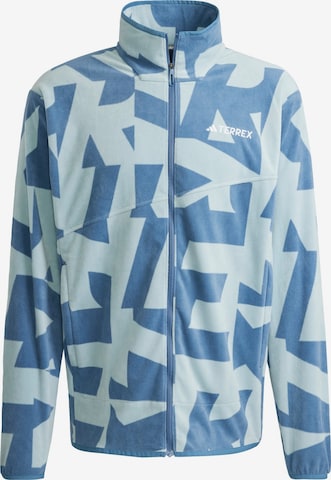 ADIDAS TERREX - Chaqueta polar funcional en azul: frente