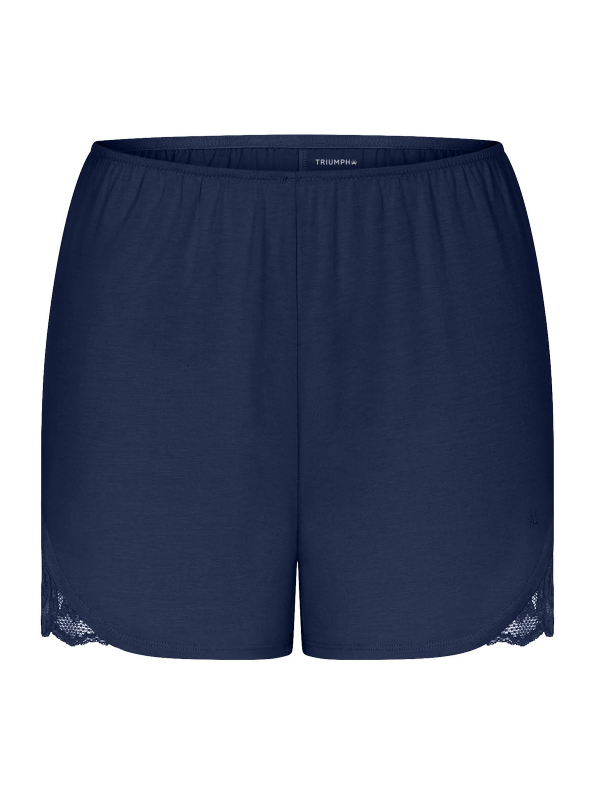 TRIUMPH Regular Broek ' Red Label Amourette ' in Blauw: voorkant