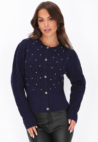 faina - Casaco de malha em azul: frente