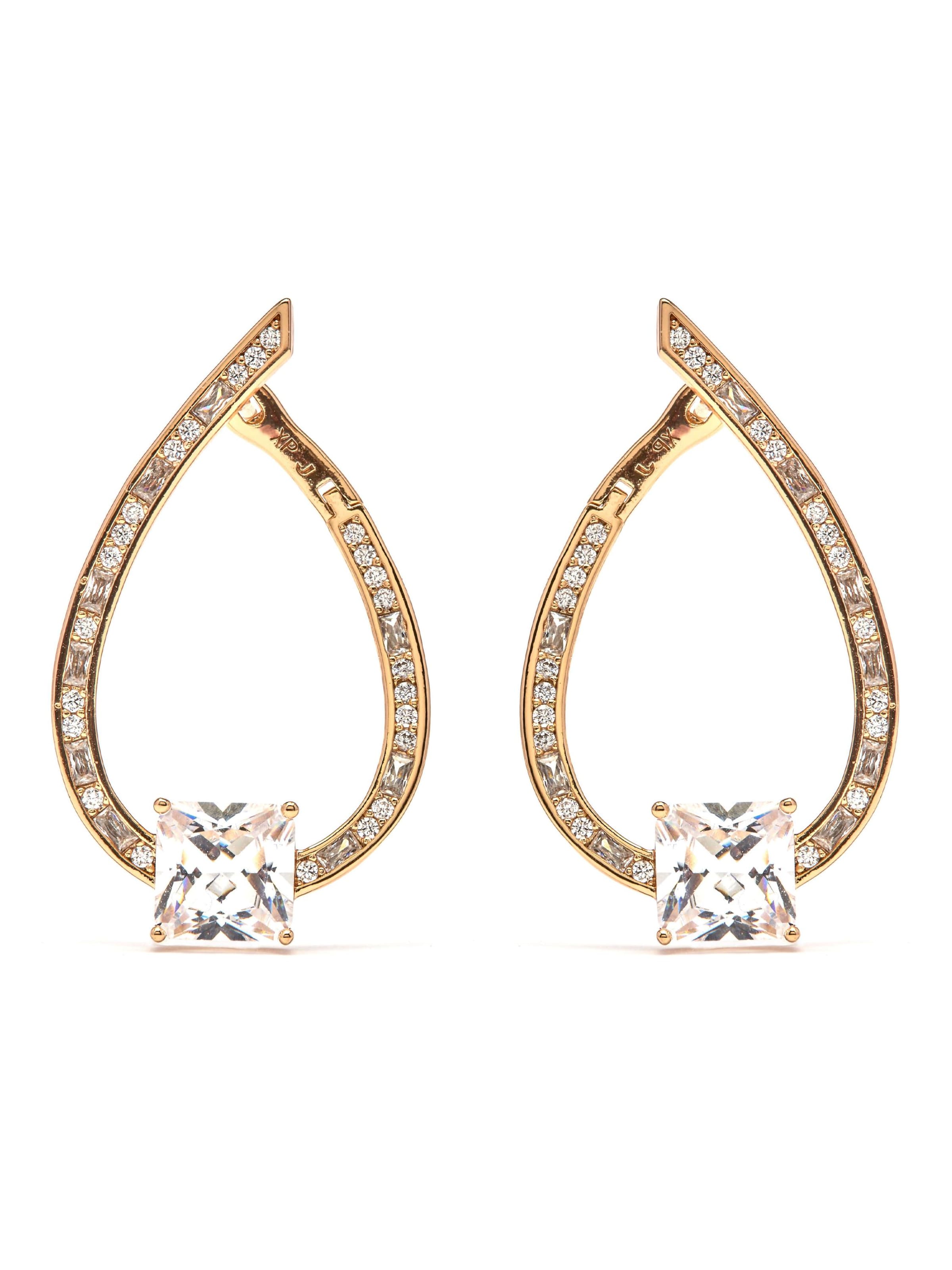 Luxenter - Pendientes 'Shuasin' en oro: frente