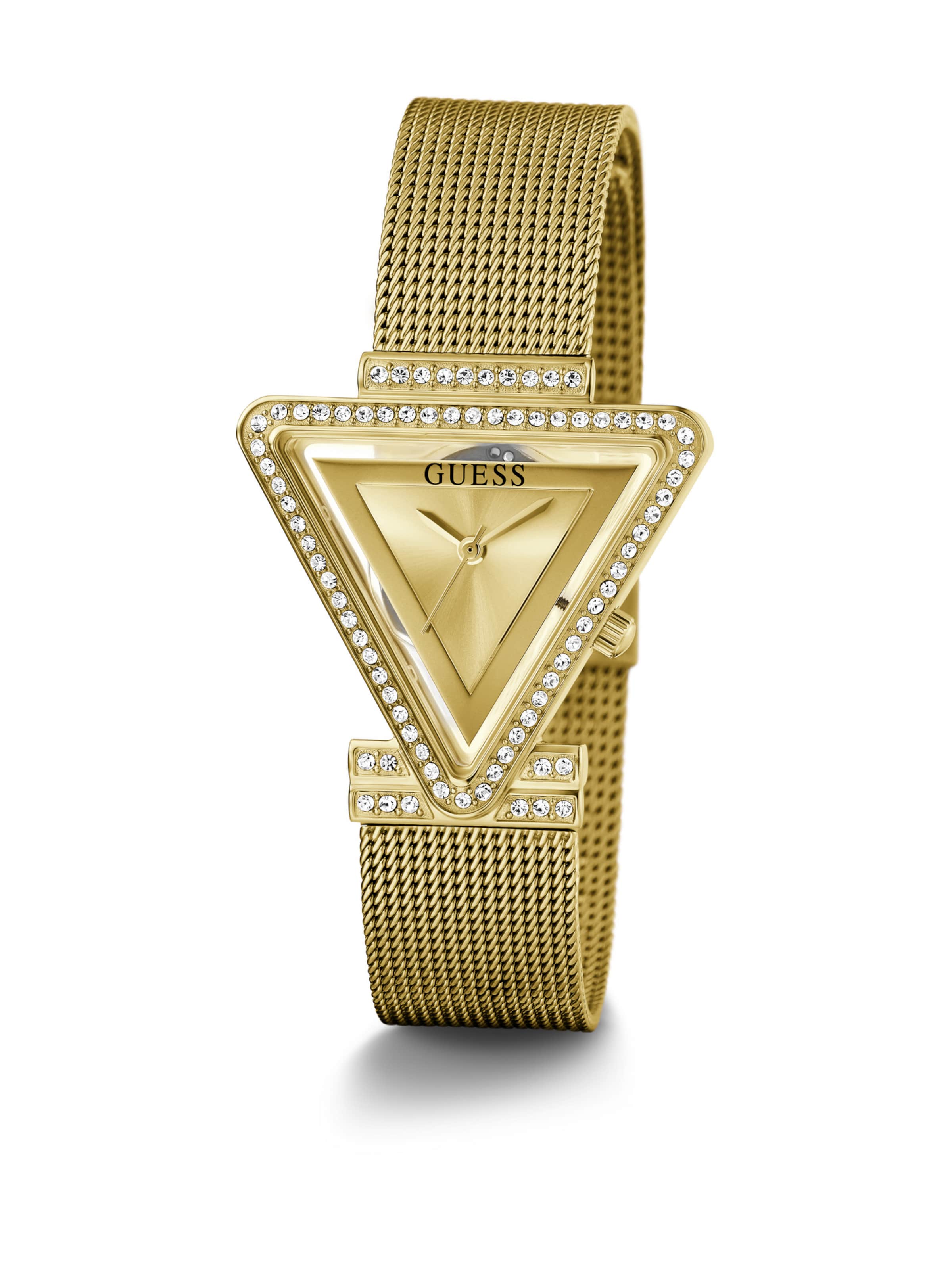 GUESS Analoguhr 'Fame' in Gold: Vorderseite