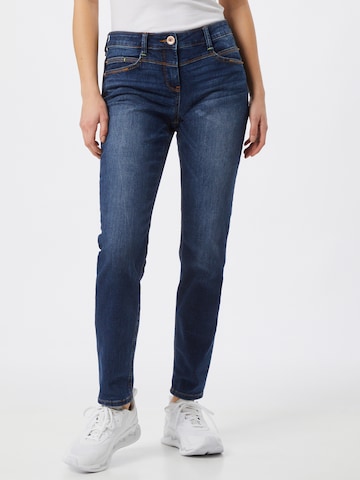 CECIL Slimfit Jeans 'Scarlett' in Blauw: voorkant