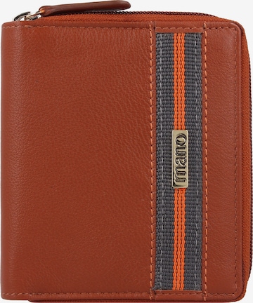 mano Wallet 'Don Leonardo' in Brown: front