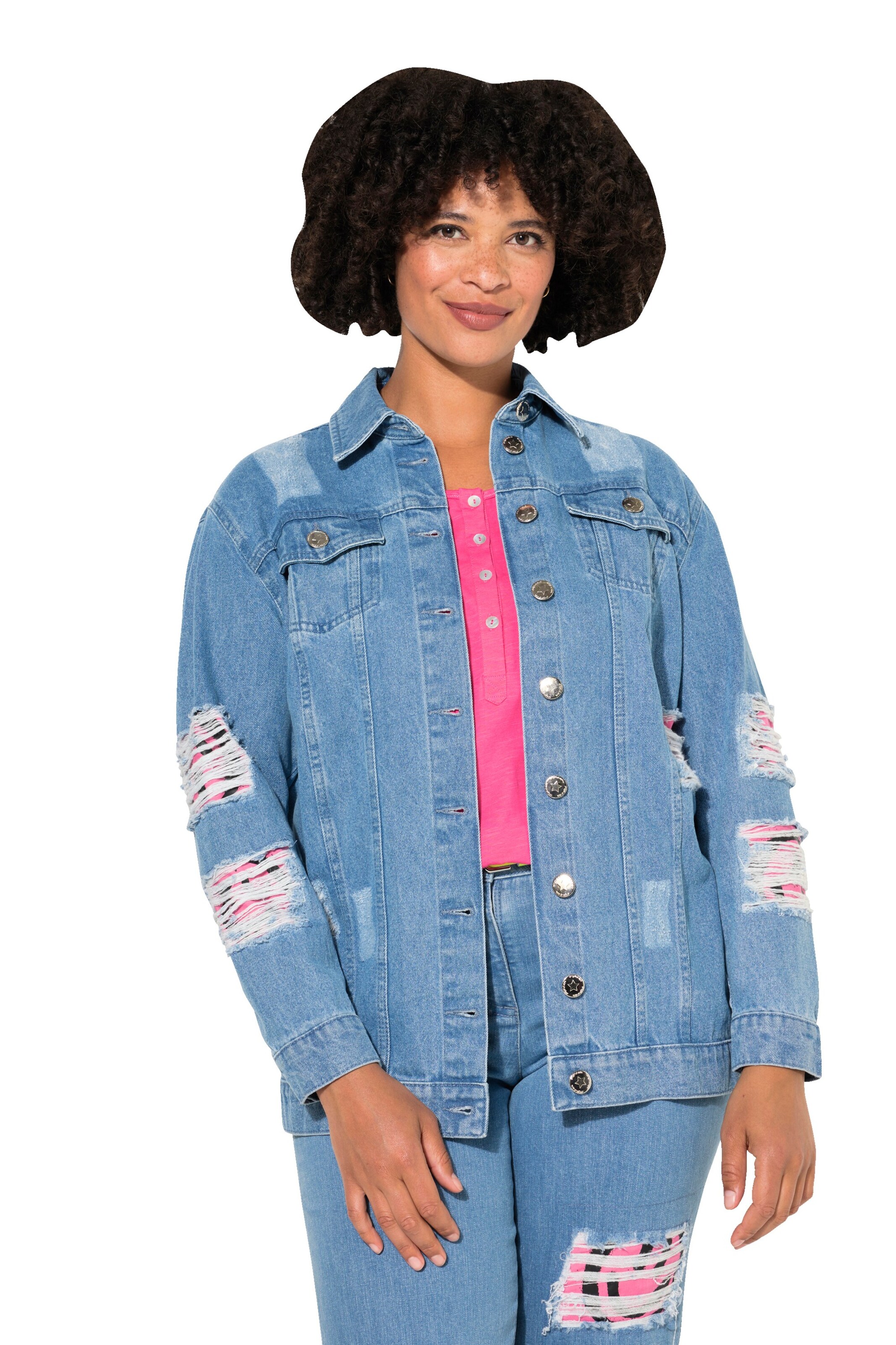 Angel of Style Tussenjas in Blauw: voorkant