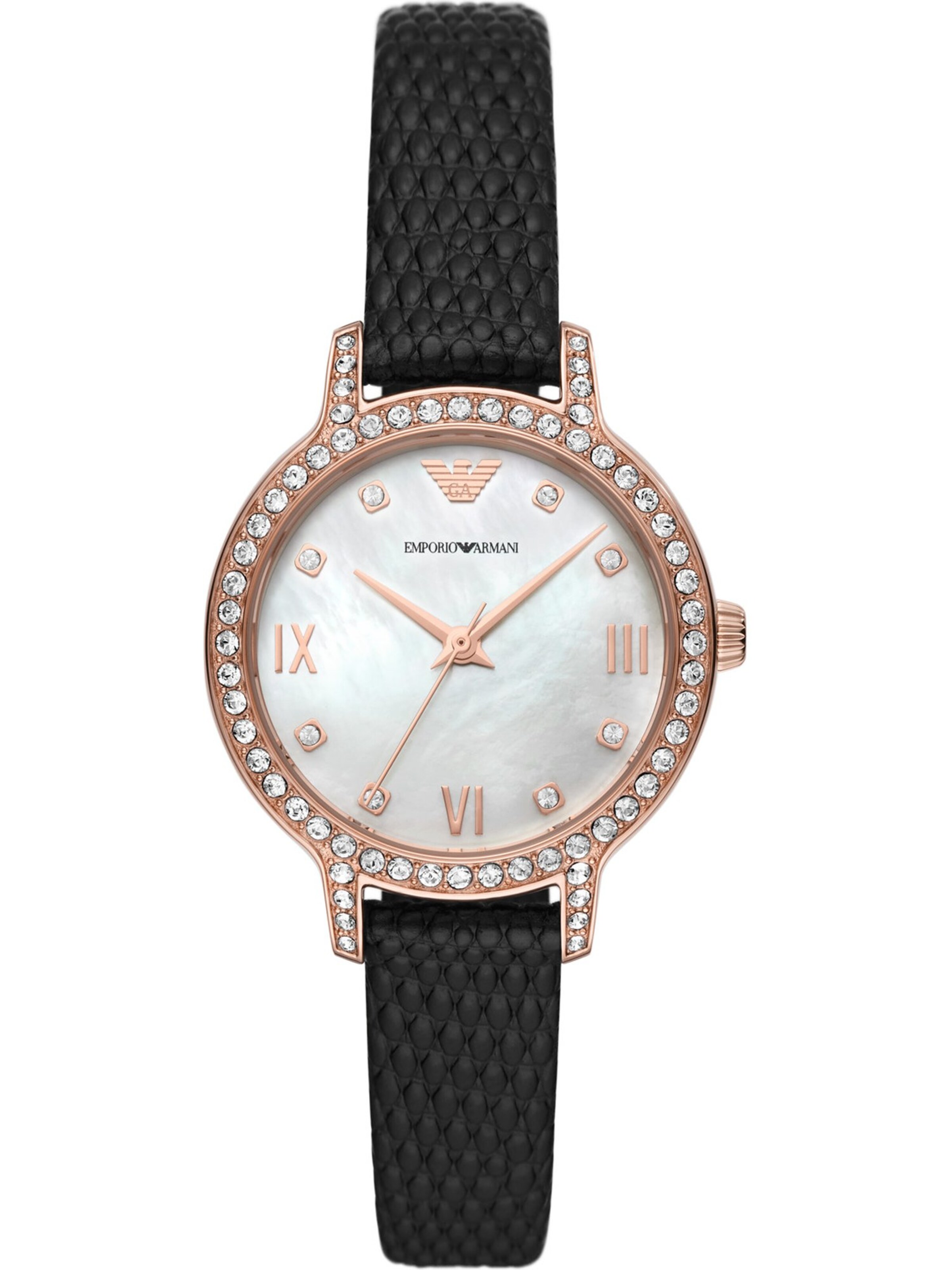 Emporio Armani Analog Watch in Black: front