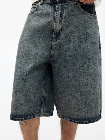 Baggy Jeans de la Pull&Bear pe albastru
