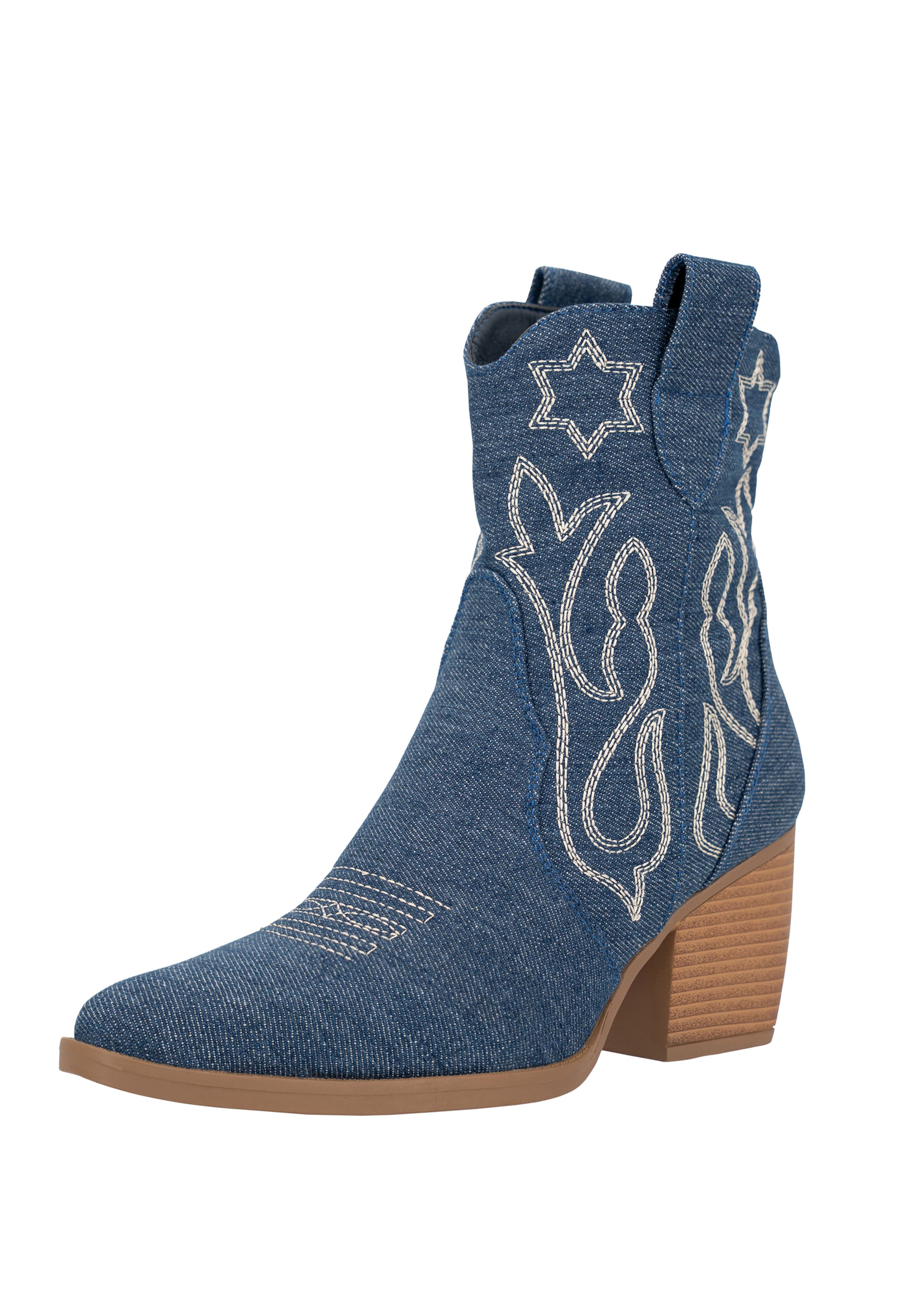 Stivale da cowboy di Salinyang in blu: frontale