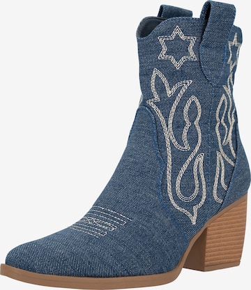 Bottes de cowboy Salinyang en bleu : devant