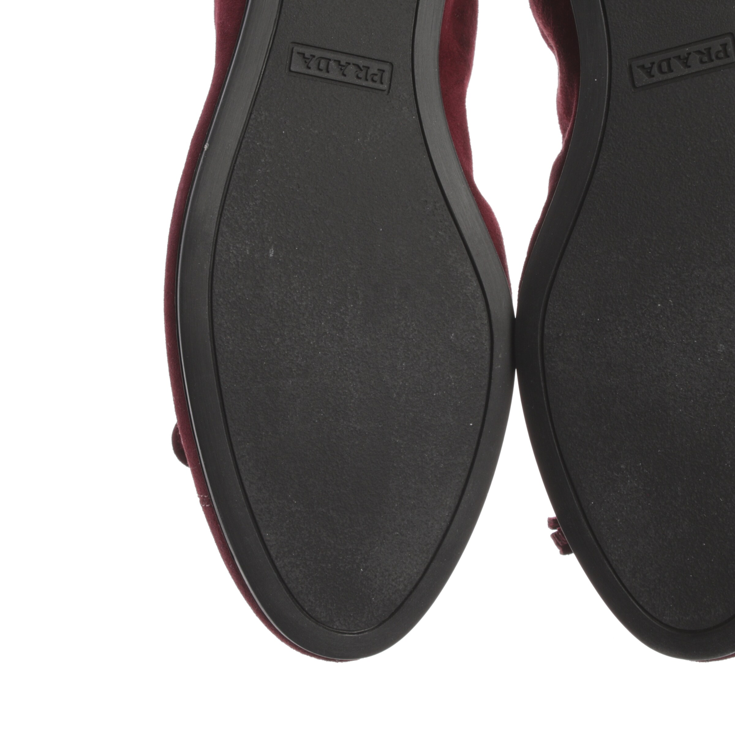 PRADA Flats & Loafers in 37,5 in Red