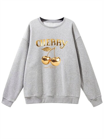 GORHEY Sweatshirt in Grijs: voorkant