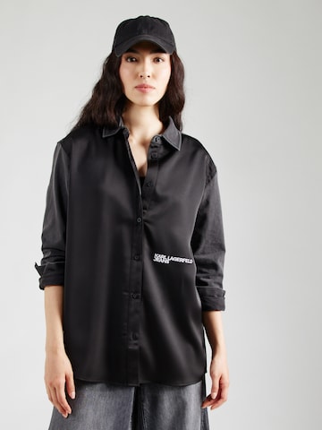 KARL LAGERFELD JEANS Blúzka - Čierna: predná strana