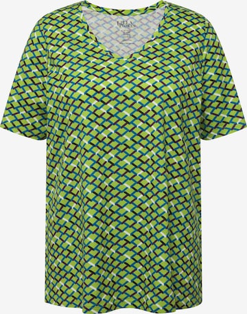 T-shirt Ulla Popken en vert : devant