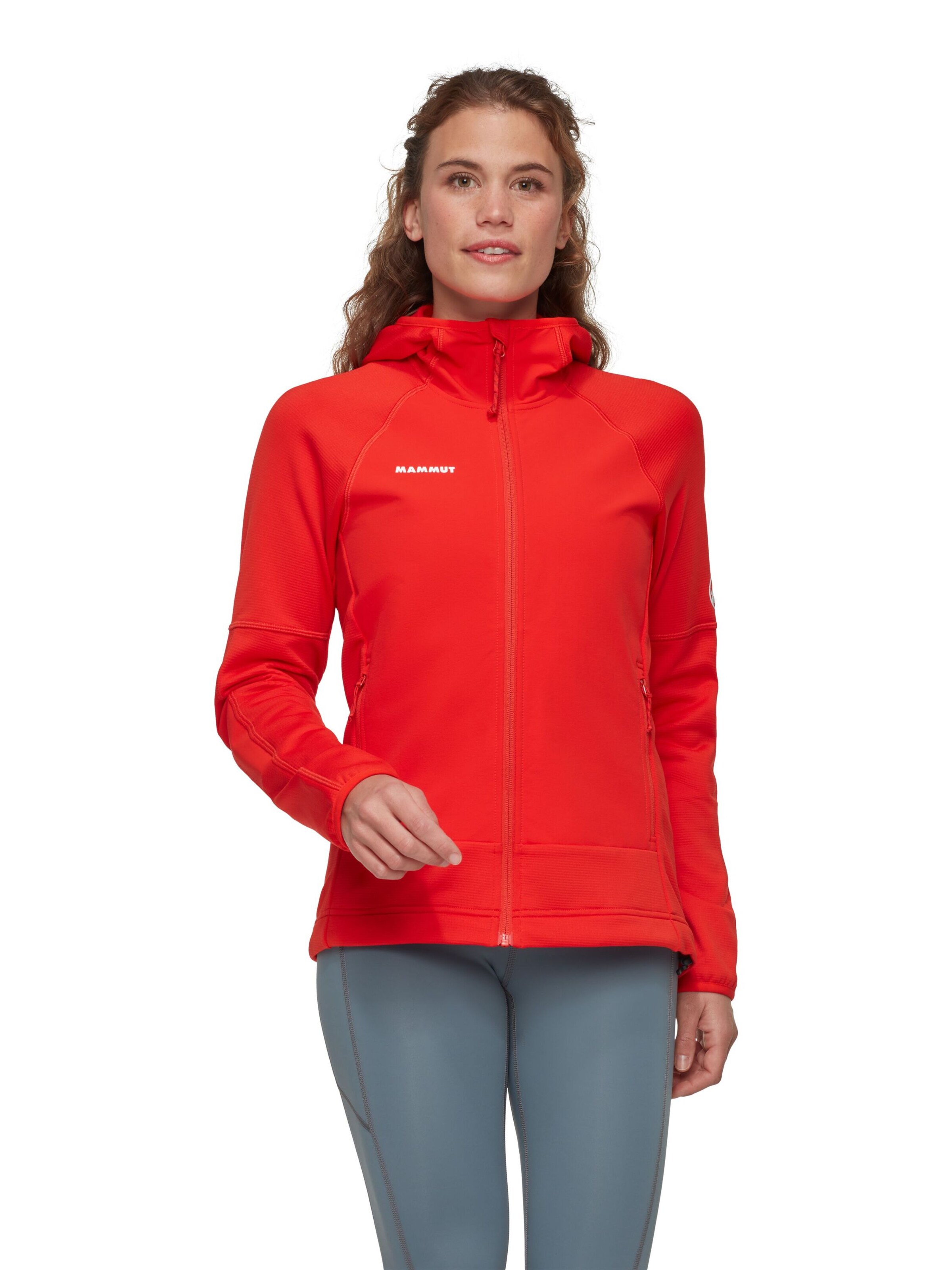 MAMMUT Funktionsfleecejacke 'Massone' in Rot: Vorderseite