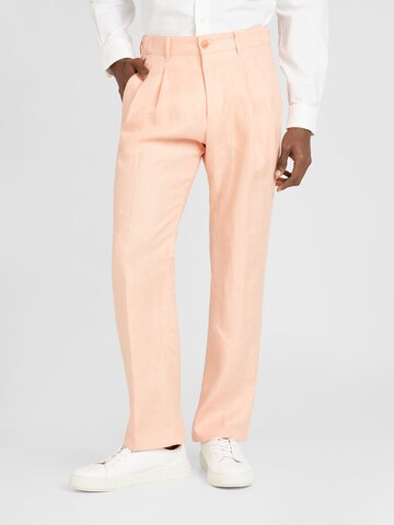 Loosefit Pantalon à pince 'LEEK' DRYKORN en orange : devant