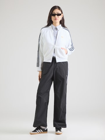 ADIDAS ORIGINALS Tepláková bunda - Biela