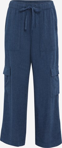 Wide Leg Pantalon cargo Gap Petite en bleu : devant