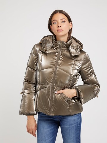 GUESS Winter Jacket 'Paloma' in Bronze: front