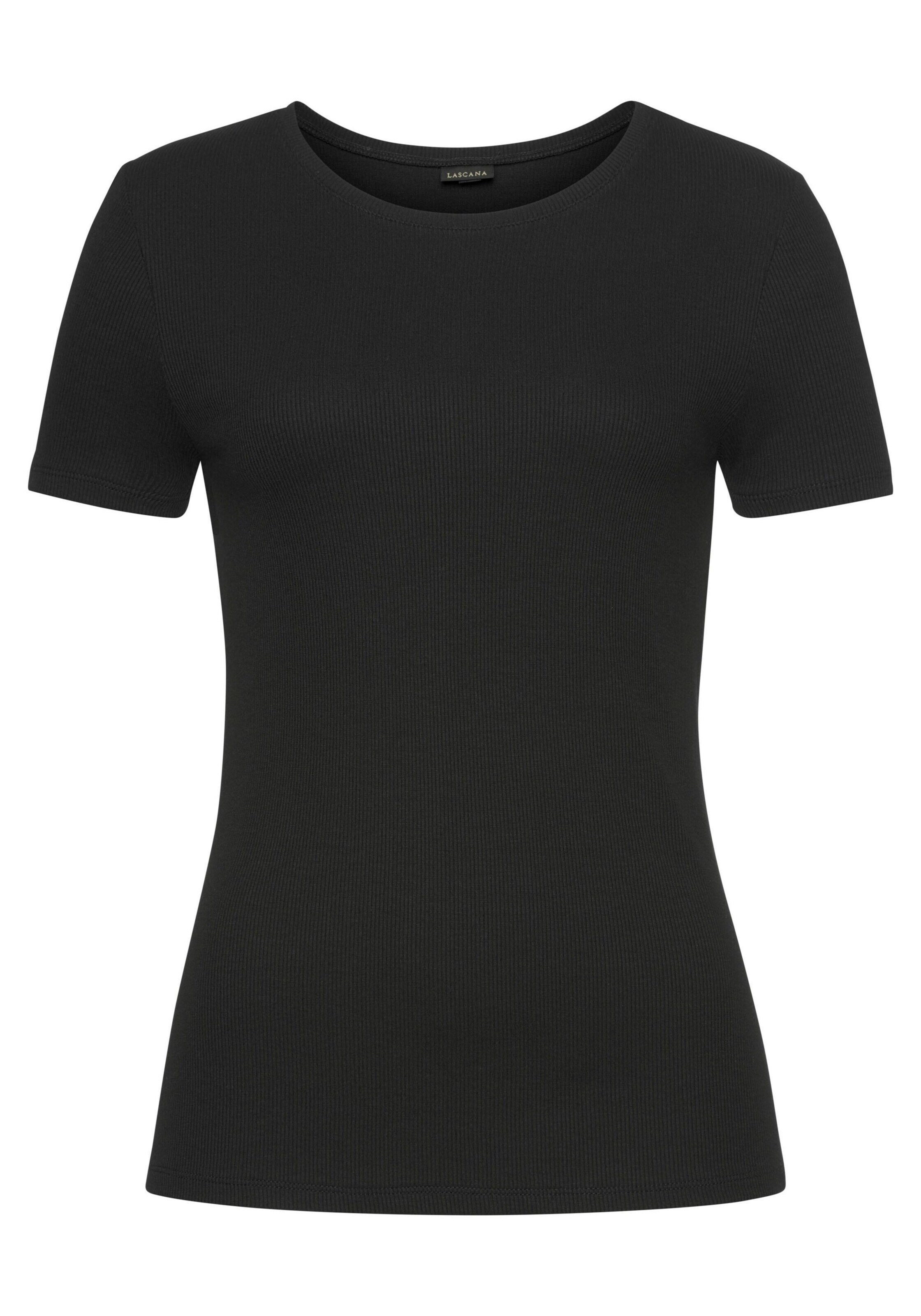 LASCANA T-shirt i svart