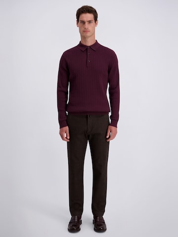 PIERRE CARDIN Tapered Chino 'Colmar' in Bruin