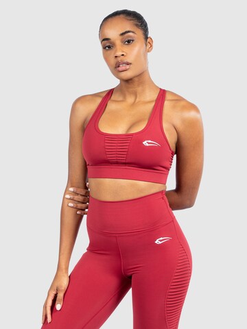 Smilodox Bustier Sport-BH 'Advanced Limitless' in Rot: predná strana