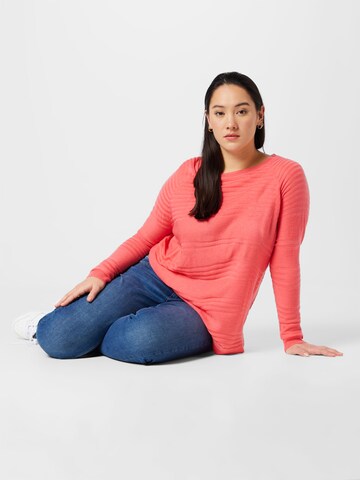 ONLY Carmakoma Pullover in Pink