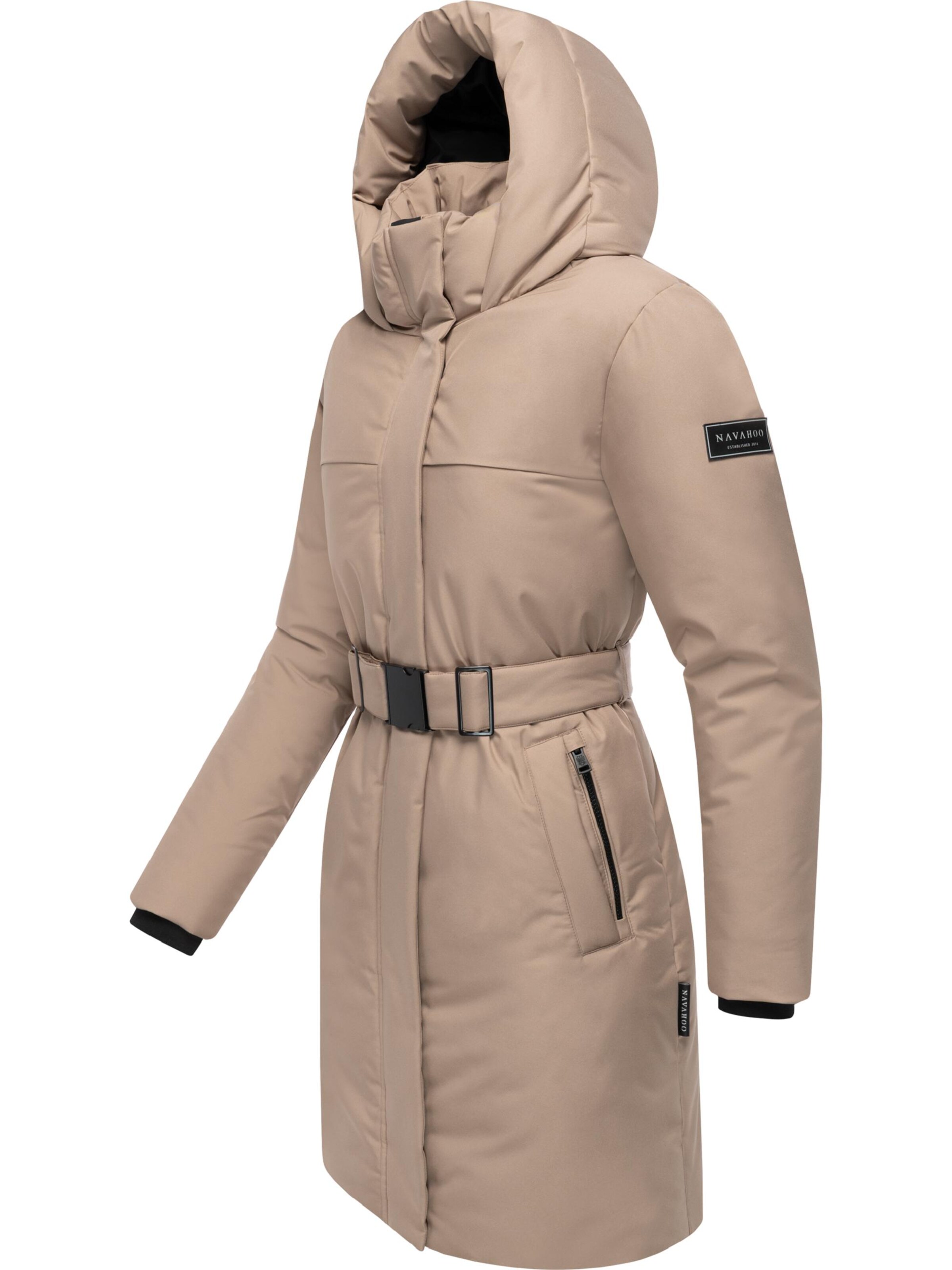 NAVAHOO Wintermantel 'Gipfelspass XIV' in Beige