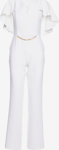 made of emotion - Jumpsuit en beige: frente