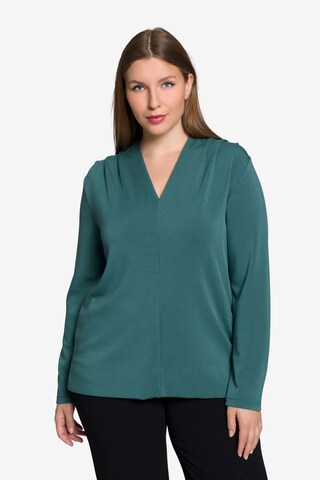 Ulla Popken Shirt in Groen: voorkant