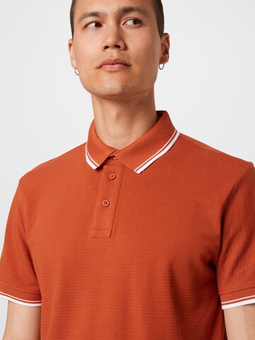 TOM TAILOR Poloshirt in Braun