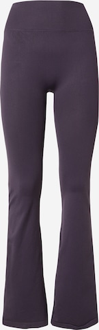 ICANIWILLFlared/zvonoliki kroj Sportske hlače 'Define' - siva boja: prednji dio