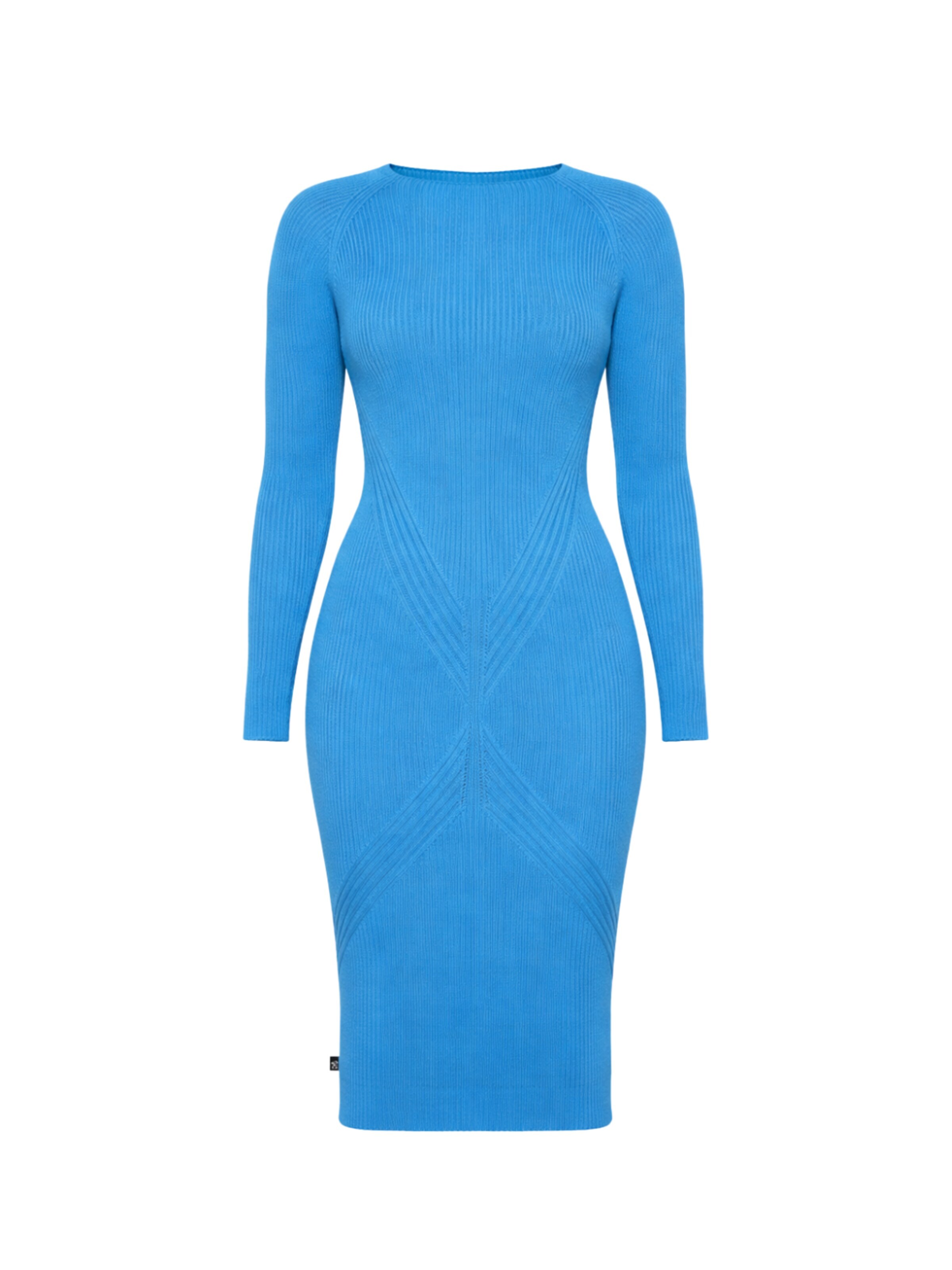 Süel knitwear - Vestido de punto 'Gabi' en azul: frente