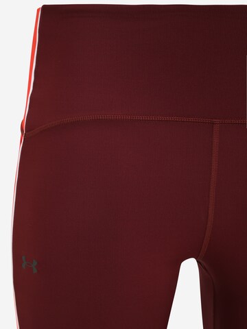 UNDER ARMOUR Skinny Sporthose 'Rush' in Rot