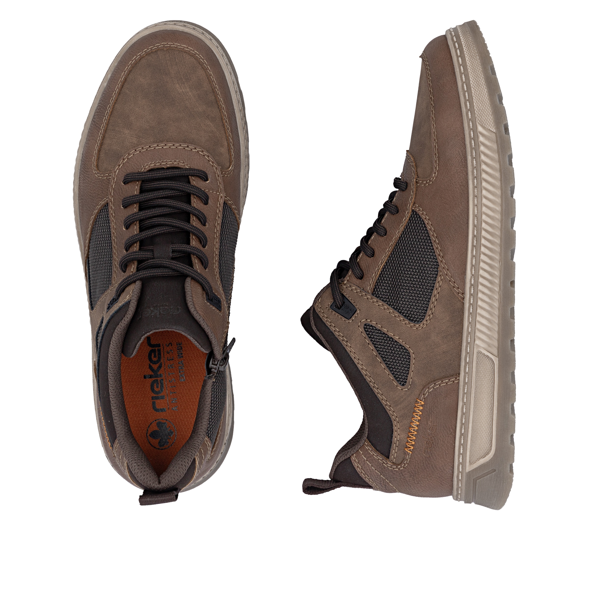 Baskets basses Rieker en marron