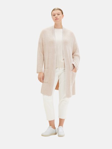 Tom Tailor Women + Knit Cardigan in White