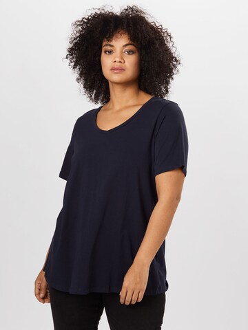 T-shirt Zizzi en bleu : devant