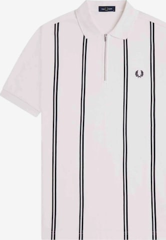 Fred Perry Koszulka 'Polo fred perry blanco vertical stripe polo shirt' w kolorze biały: przód